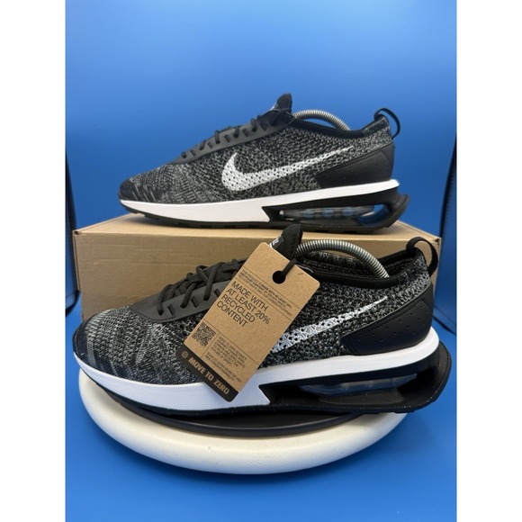 Nike Other - Nike Air Max Flyknit Racer Mens 10.5 Oreo Black White Running Shoes DJ6106-001